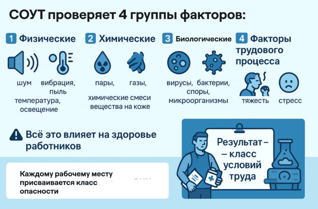 факторы, выявляемые СОУТ