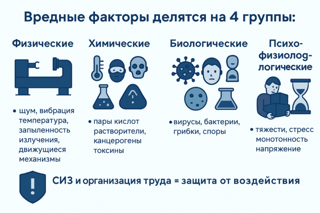 классификация вредных факторов