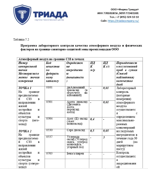 образец программы ПЭК