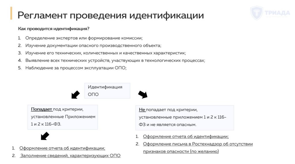 краткое описание процесса идентификации опо