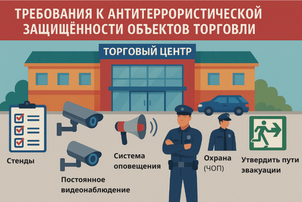 требование к антитеррористической защищенности объектам торговли