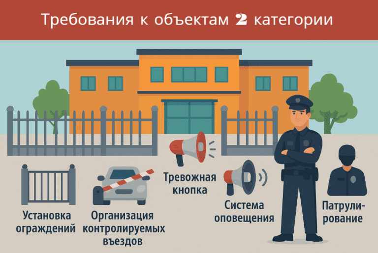 требования к объектам 2 категории антитеррористической защищенности