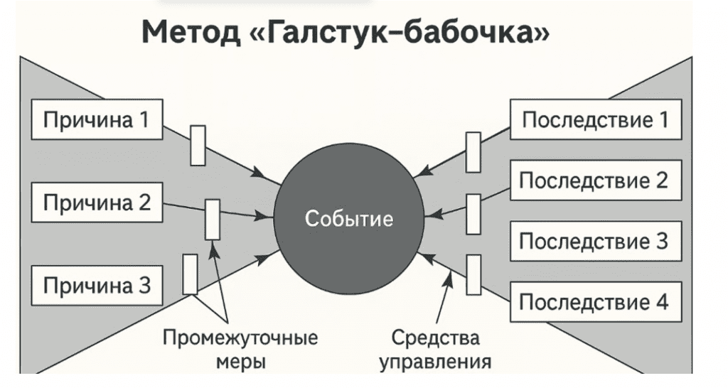 метод галстук бабочки для оценки профессиональных рисков