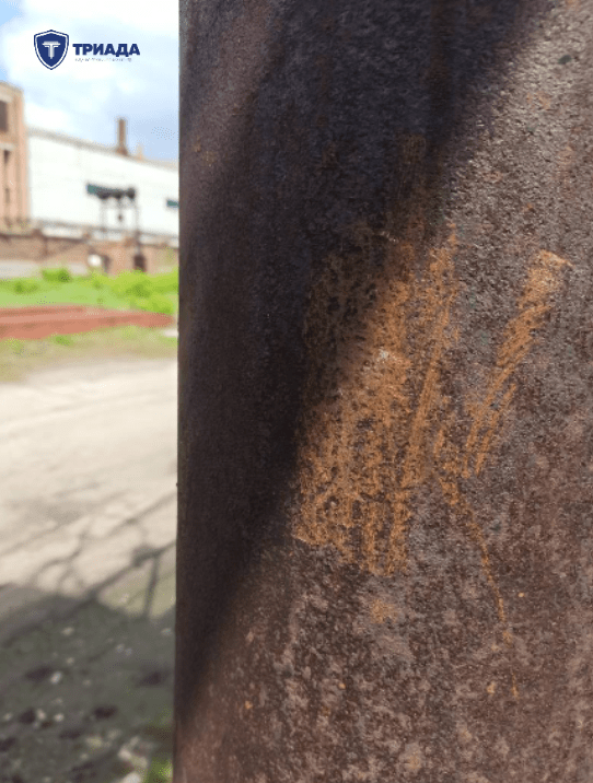 дефект здания -разрушение антикоррозионного покрытия