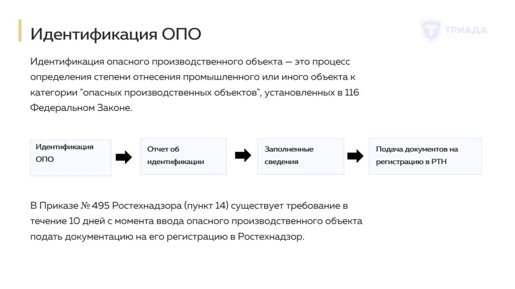 кратко об идентификации ОПО