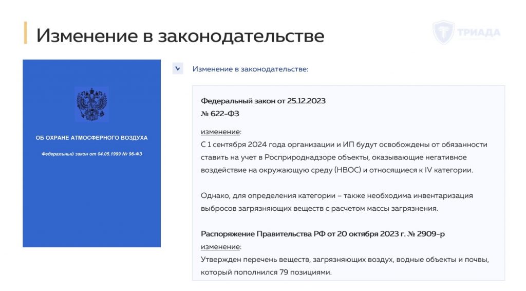 ФЗ-96 изменения
