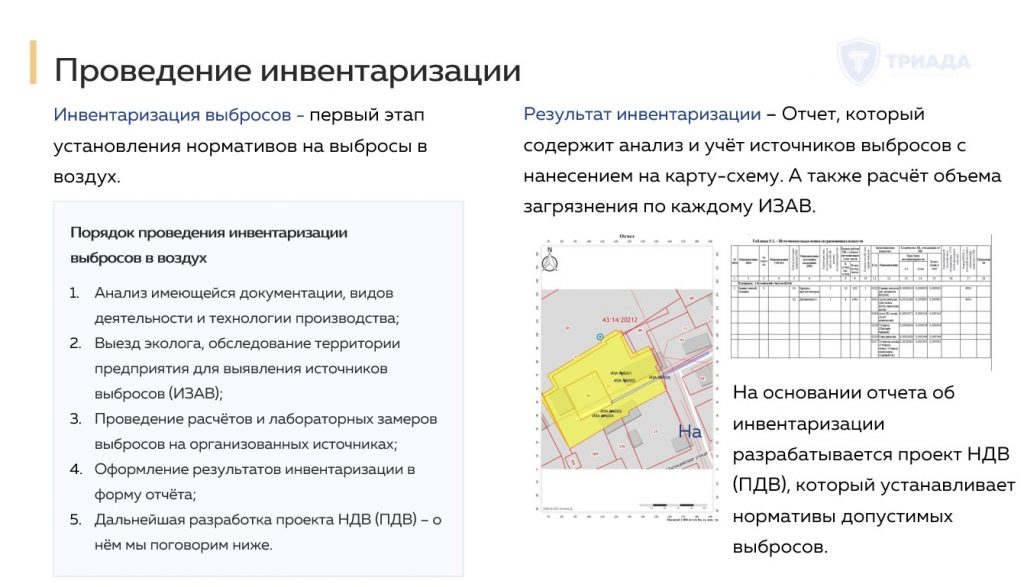 кратко об инвентаризации выбросов