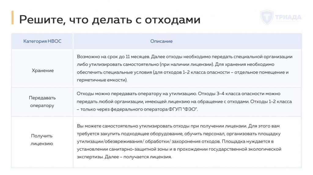 решите, что делать с опасными отходами
