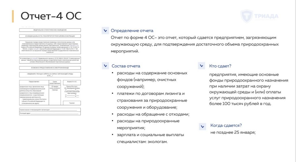 кратко о отчете 4ос