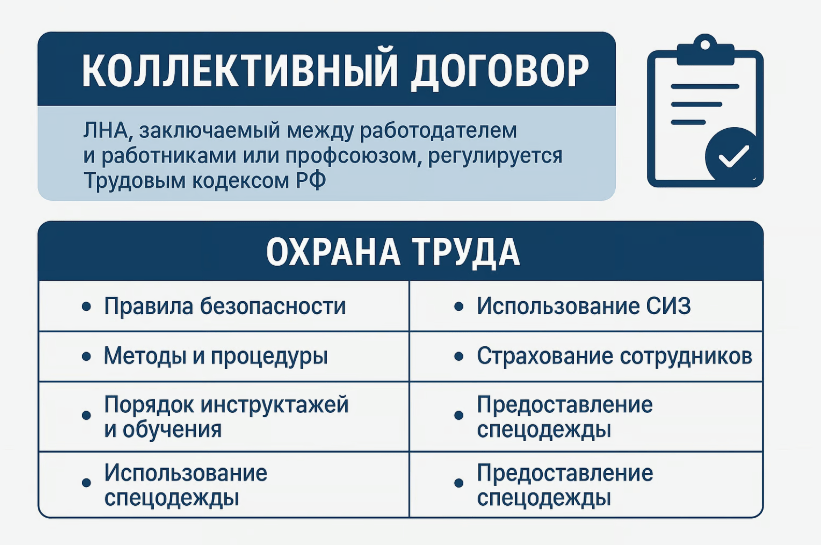 кратко о коллективном договоре по охране труда
