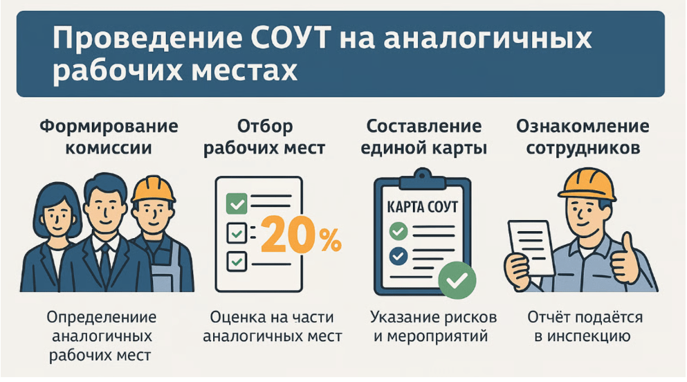 регламент проведения СОУТ на аналогичных рабочих местах