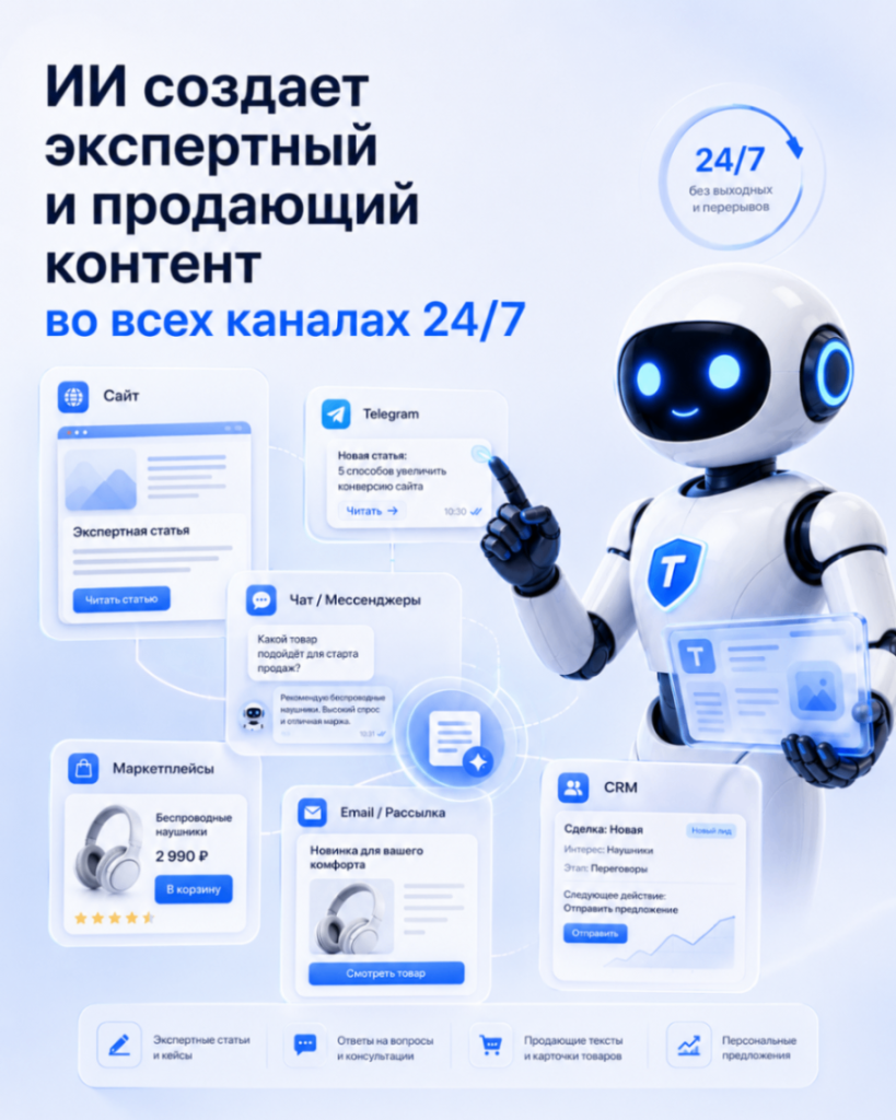 ии контент завод - иллюстрация