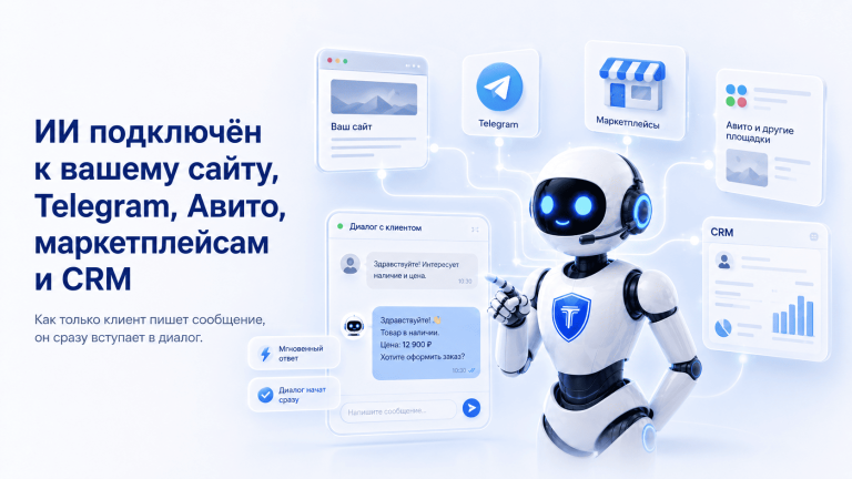 иллюстрация как работает ии агент продавец